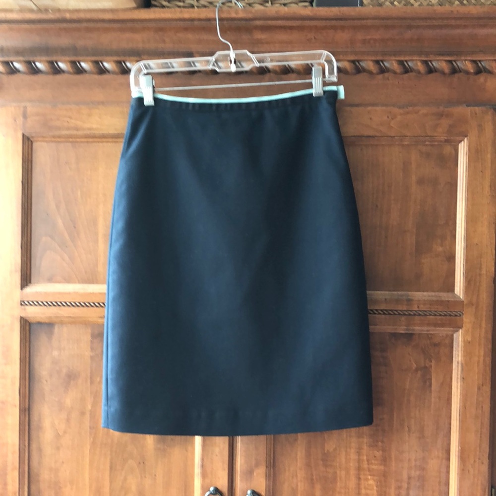 EUC Anthropologie elevenses black pencil skirt